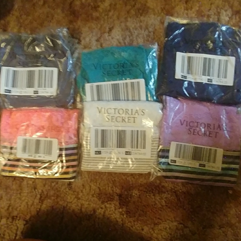 Victoria secrets panties 6 in lot nwt